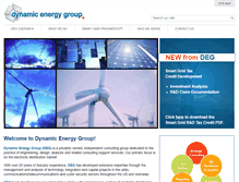 Tablet Screenshot of dynamicenergygroup.net